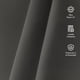 thumbnail image 3 of Cortina De Tela Blackout Gris Grafito + Velo 140x220, 3 of 9