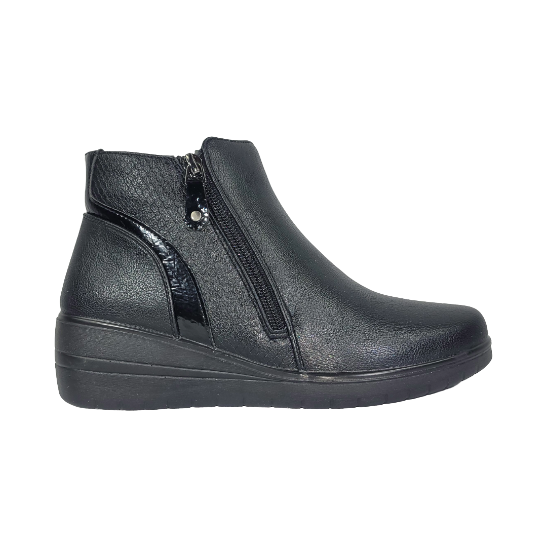 Botines By Pass Negro Casual Mujer I26-Zw43-1 - Talla 38