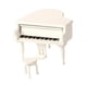 thumbnail image 2 of Accesorios De Casa De Mu?ecas En Miniatura Caja De Música De Piano Para El Cumplea?os De San Valentín Blanco, 2 of 5
