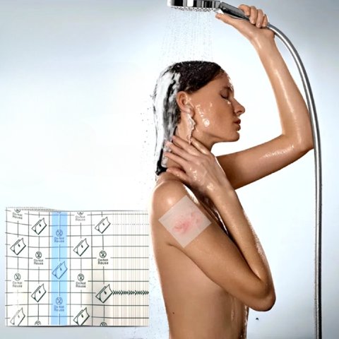 Genérico - Set 10 Parches Adhesivo Impermeable Protege Tatto Herida Lau