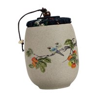 Bothyi - Recipiente Para Té De Porcelana, Pequeño Recipiente De Almacenamiento De Té Suelto Para Té, Café, Caqui