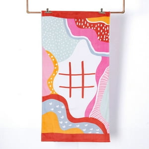 Mashini - Toalla De Playa Juego 70X150 Gato Rosado