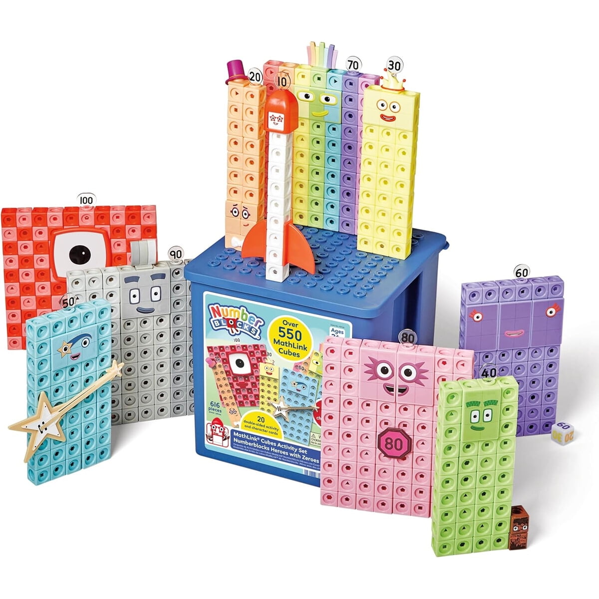 Set Cubos MathLink Numberblocks Hand2mind 550 Piezas | Lider