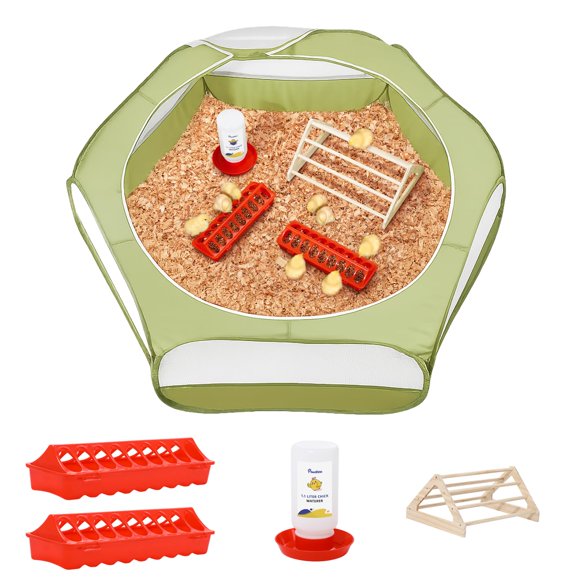 Kit inicial Pawaboo Chick (verde, rojo y madera)