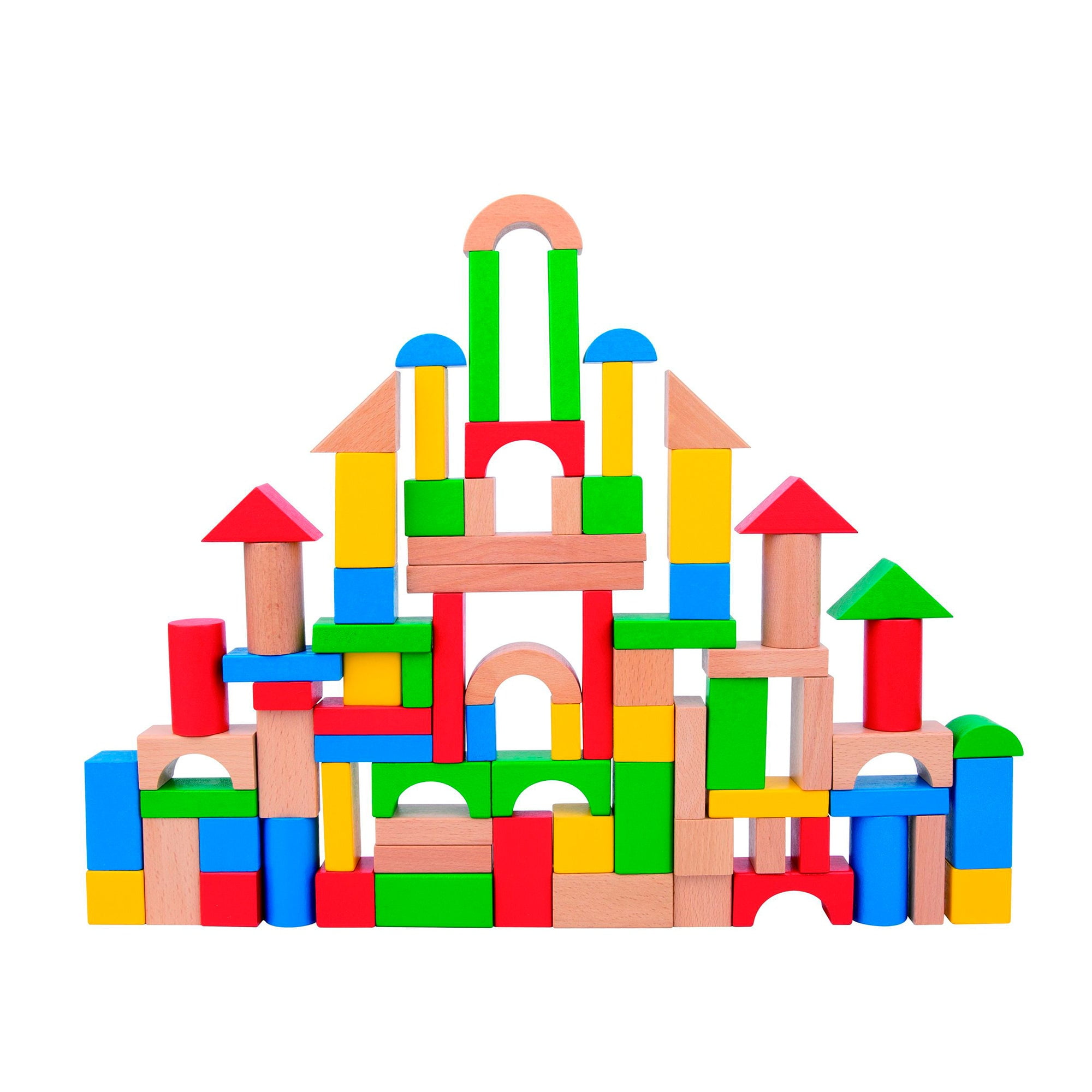 Bloques De Madera 100 Piezas Tooky Toy