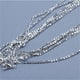 thumbnail image 1 of 5PCS 16-30inch Silver Plated Link Chain With Stamp Necklace With Lobster Clasps For Jewelry Making, 1 of 5