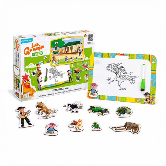 Juego Educativo Pizarra 2 En 1 - Zenon