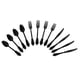 thumbnail image 5 of Cubiertos Desechables Tenedores De Plástico Cucharas Cuchillos Decoración Para Fiestas Cubiertos Negro, 5 of 5