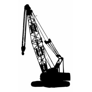Rienda Libre Graphics - Decomural Large Crane Construction Building Ws-17303