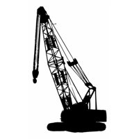 Rienda Libre Graphics - Decomural Large Crane Construction Building Ws-17303