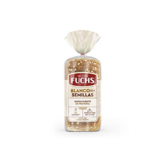 Pan De Molde Blanco Con Semillas 350 g Fuchs
