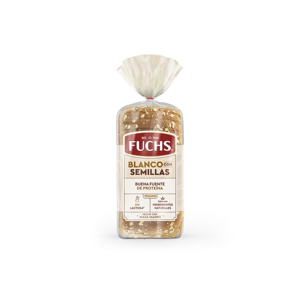 Pan de Molde Blanco con Semillas, 350 g