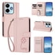thumbnail image 2 of Funda Cartera Trébol para Xiaomi Poco M6 4G con Ranuras Tarjetas y Carga Inalámbrica Rosa, 2 of 6