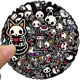thumbnail image 3 of Set Stickers calcomonias Animalitos corazon skull black love, 3 of 6