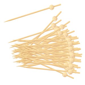 Bothyi - 200 Palillos Desechables Para Cóctel, Palillos Decorativos Para Frutas, Brochetas