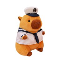 Magideal - Carpincho De Peluche Coleccionable Para Decoración De Habitación De Niños, Figura De Peluche De Capibara, Muñeco De Capibara De Peluche Para Regalos, 25Cm
