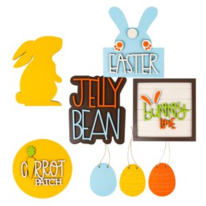 Bothyi - 8X Lindo Conejito De Pascua Huevo Kit Accesorio Conejo Para Decoraciones De Oficina En Casa A