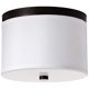 thumbnail image 1 of Lámpara de techo empotrada Bromi Design Braxton B5304B redonda de 25 cm blanco/negro, 1 of 2