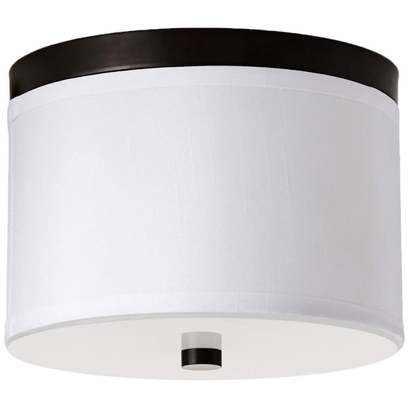 Lámpara de techo empotrada Bromi Design Braxton B5304B redonda de 25 cm blanco/negro