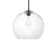 thumbnail image 1 of Lámpara Colgante Living District Baxter 35 cm Negro Transparente 110V, 1 of 9