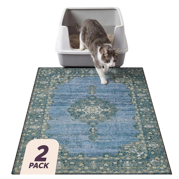 Alfombra para arena Lovewag Pets 71x102 cm Pack de 2 Blue Hazel
