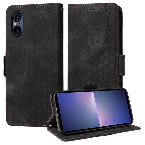 Carcasa FOXDOCK Sony Xperia 5 VI de cuero PU, diseño acolchado clásico, protección contra caídas y rayones