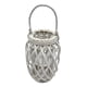 thumbnail image 4 of Set 3 Porta Vela Mimbre Rustico Blanco Terraza Decoracion, 4 of 9