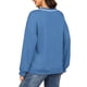 thumbnail image 3 of INSPIRE CHIC Sudadera de maternidad con cremallera lateral para lactancia, manga larga, cuello en V, camisetas de embarazo para amamantar, S Azul Marino, 3 of 6