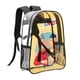 thumbnail image 2 of Pat y MatMochila transparente temática, resistente y duradera, bolsa see-through para trabajo, deporte, universidad y viaje, 31 × 43 cm, 2 of 6