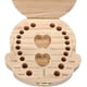 thumbnail image 2 of 1X Preciosa caja organizadora para guardar dientes de leche, estuche de recuerdo de madera hecho a mano, recuerdo duradero, 12,5 x 12,3 x 3 cm (para niña), 2 of 6