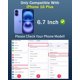 thumbnail image 3 of Westillux Protector de pantalla de vidrio templado con privacidad para iPhone 16 Plus de 6,7" - 2 unidades, 3 of 9