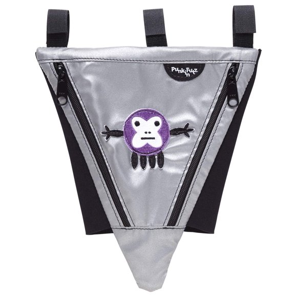 Bolsa Accesible PunkinPie de PunkinFutz, Plateada con Parche Monktopus