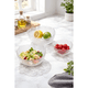 thumbnail image 1 of Set 3 bowls ensaladera vidrio texturizado cocina elegante, 1 of 3