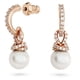 thumbnail image 1 of Pendientes Swarovski originalmente en forma de gota de perlas en tono oro rosa, 1 of 5