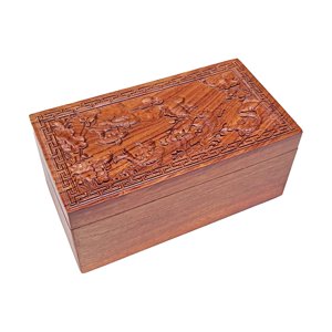 Ioensy - Joyero De Madera, Caja De Regalo De Joyería, Caja Decorativa De Baratijas Vintage Para El Hogar