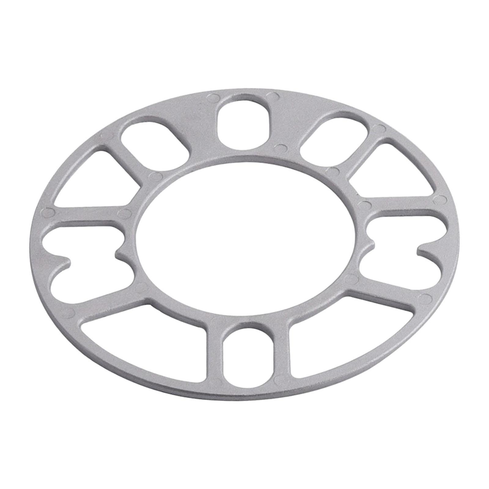 Magideal - Espaciador De Rueda De Coche, Espaciador De Placa De Cuña, Accesorios De Coche Fáciles De Instalar, Cuñas De Aluminio Para Vehículos De 4 Y 5 Pernos, 3Mm