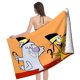 thumbnail image 4 of Dos Perros Estúpidos Toalla de playa de secado rápido con diseño temático, regalo para mujeres y niñas, ideal para cumpleaños, fans, amantes de la música, uso en la playa o al aire libre, 78 × 180 cm, 4 of 6