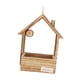 thumbnail image 2 of Comedero De Madera Para Pájaros, Fácil De Limpiar, Contenedor De Comida Para Pájaros, Pinzones, Patio, Estilo B, 2 of 3
