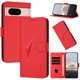 thumbnail image 1 of Funda Cartera Fibra de Carbono para Google Pixel 8A con Soporte y Cierre Magnético Rojo, 1 of 6