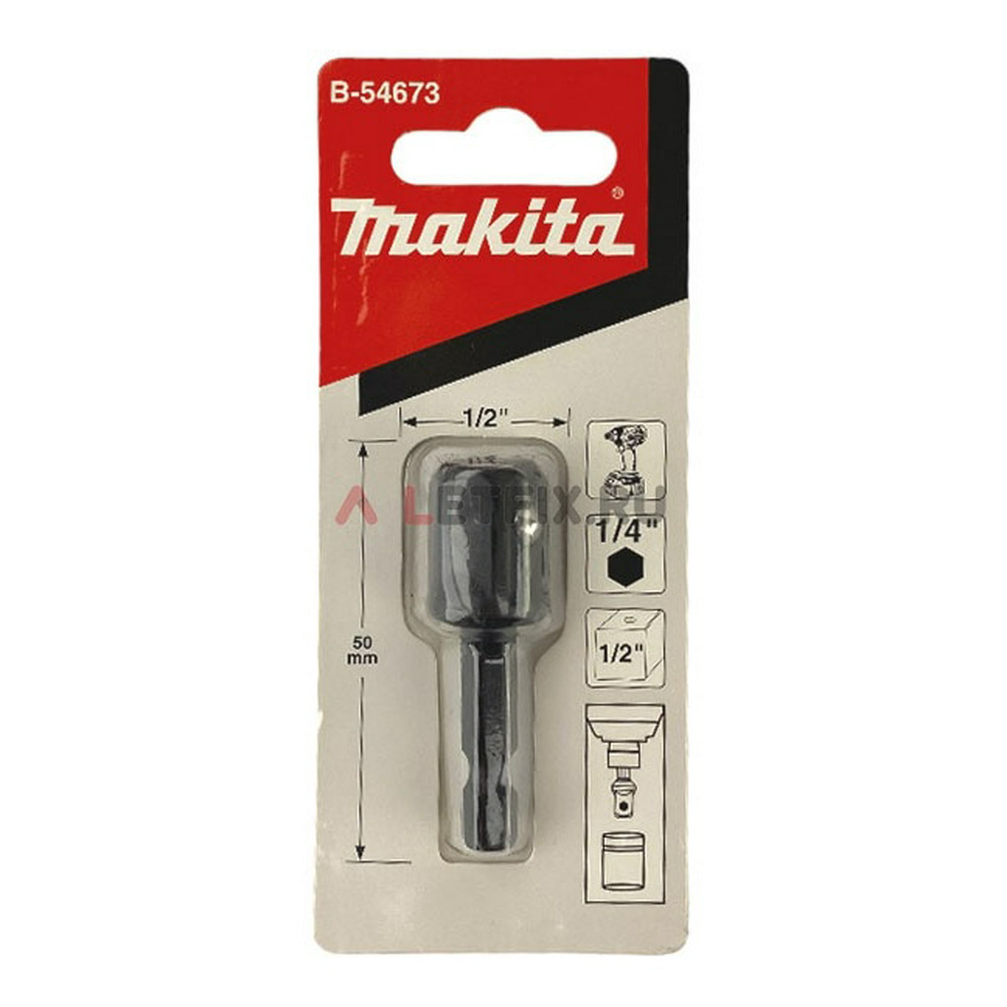 Makita - Adaptador Taladro (para Dado Cuadrante 1/2)