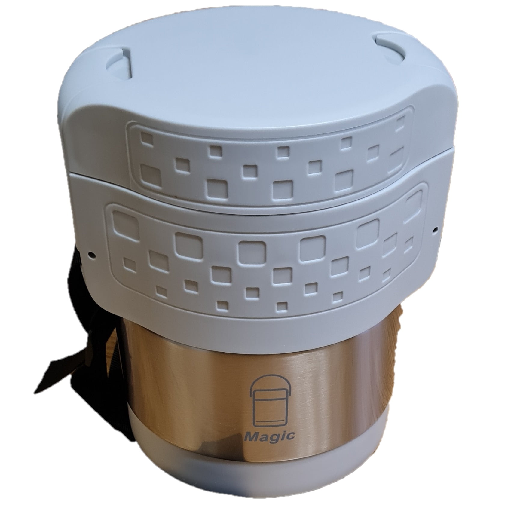 Zan - Termo Acero Comida 7pz 1,9lt 18x13cms Dos Compartimientos