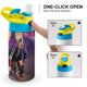 thumbnail image 4 of ¡Canta! 3 Botella de Agua con Tapa Pop Top de Un Toque, Acero Inoxidable, a Prueba de Fugas, para Deportes, Botella Infantil azul 12 oz, 4 of 6