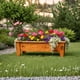 thumbnail image 4 of Jardinera Macetero De Madera Rectangular Grande, 4 of 5