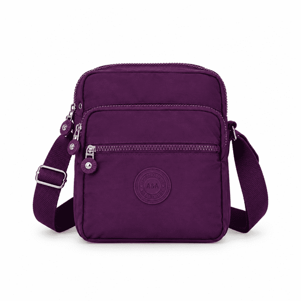 Cartera Bandolera Urbana 10 L con Correa Ajustable y Múltiples Bolsillos