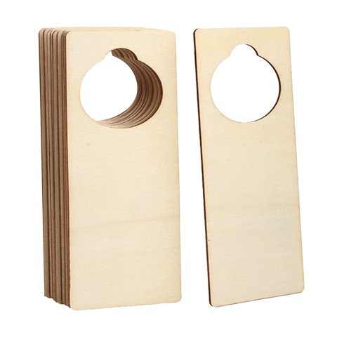 Bothyi - 10 Uds. Perillas De Puerta Sin Terminar Etiquetas De Puerta Para Uso Comercial Apartamento Hogar Rectángulo