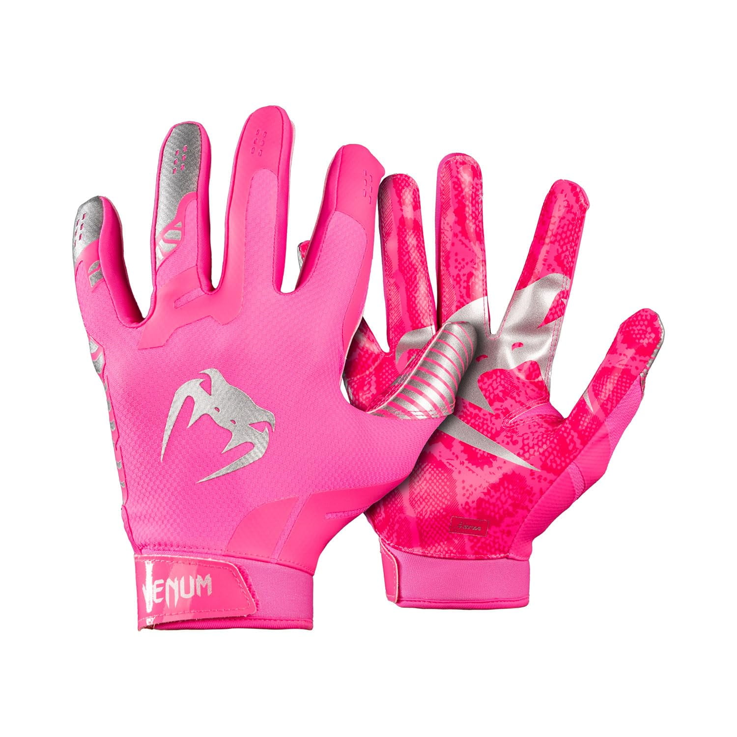 Guantes De Fútbol Venum Elite Neon Rosa/plateado Youth Large
