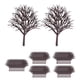 thumbnail image 3 of 70 Uds árboles Modelo 2,36 Pulgadas árbol De Melocotón Para Tren Mesa De Arena Paisaje Paisaje, 3 of 5