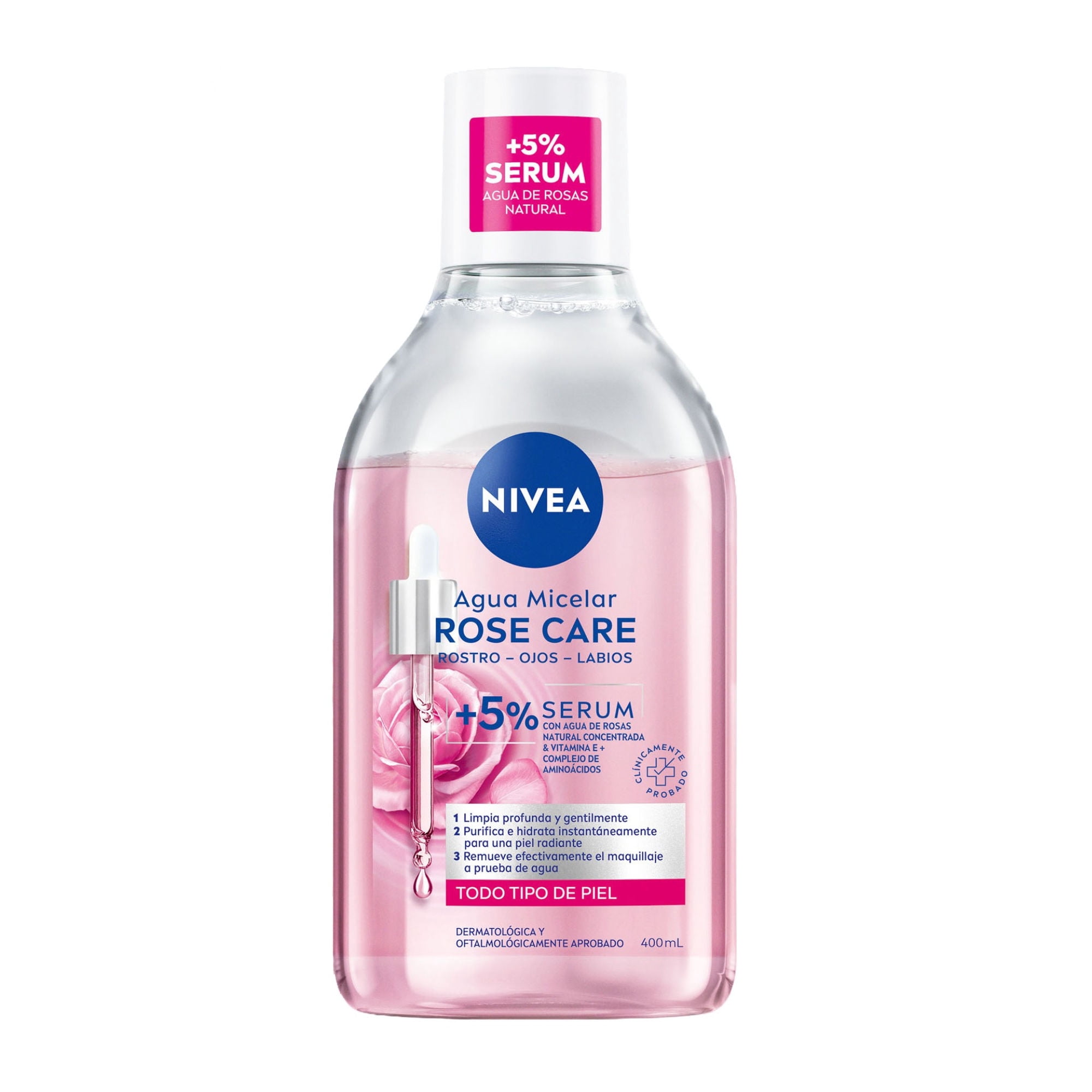 Agua Micelar Facial Nivea Rose Care Limpieza Suave
