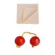 thumbnail image 1 of Bola De La Yema Del Dedo Bola Del Tambor Instrumento Kashaka Sonajero Rojo Tela Beige, 1 of 5