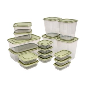 Bothyi - Caja De Pan De 17 Piezas Soporte Para Pan Bagel Para Mantener El Sabor Para Encimera Cocina Verde Claro